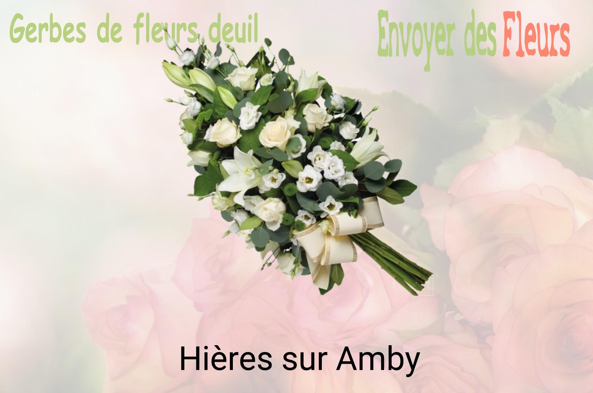 Gerbe de fleurs de deuil livrée à Hières-sur-Amby